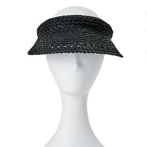 Time and Tru Black Bucket Hat Woven Texture